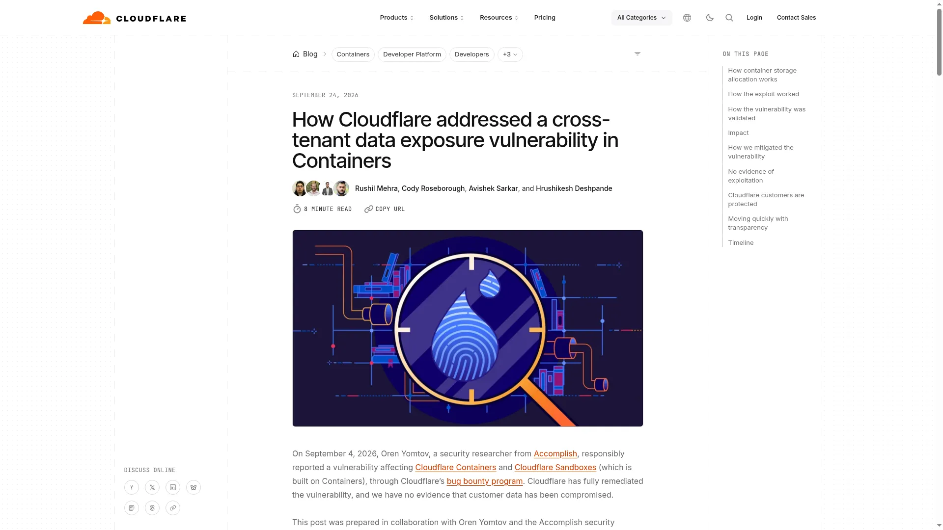 Cloudflare 技术复盘博客