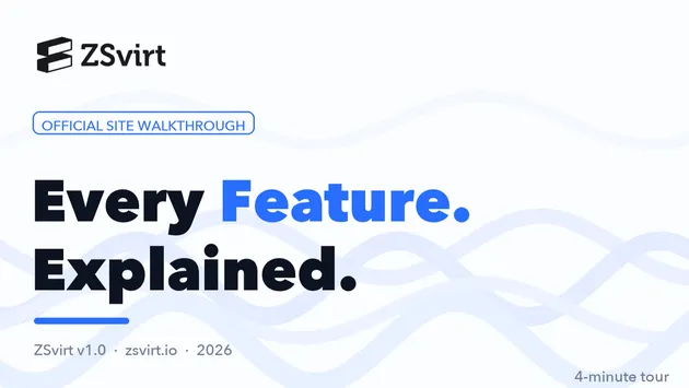 Thumbnail: hairong lu’s ZSvirt feature walkthrough