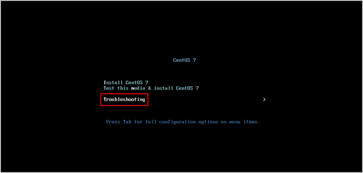 选择Troubleshooting